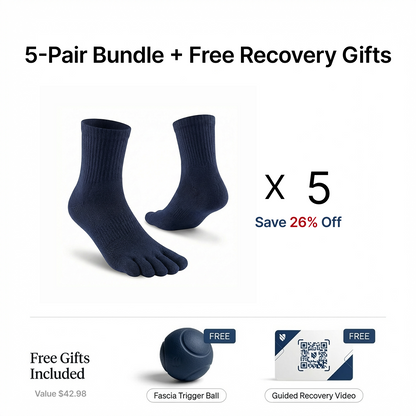 Tactical 24/7 Long Standing Recovery Toe Socks